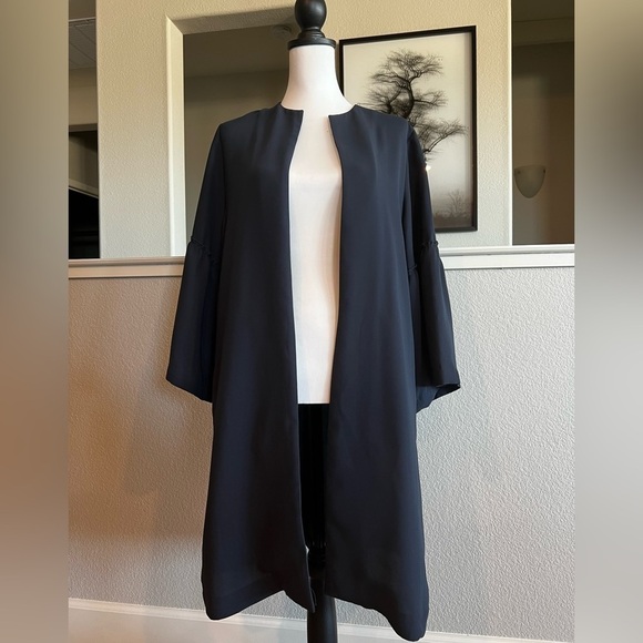 H&M FLOUNCE SLEEVED COAT - SMALL - Picture 1 of 8